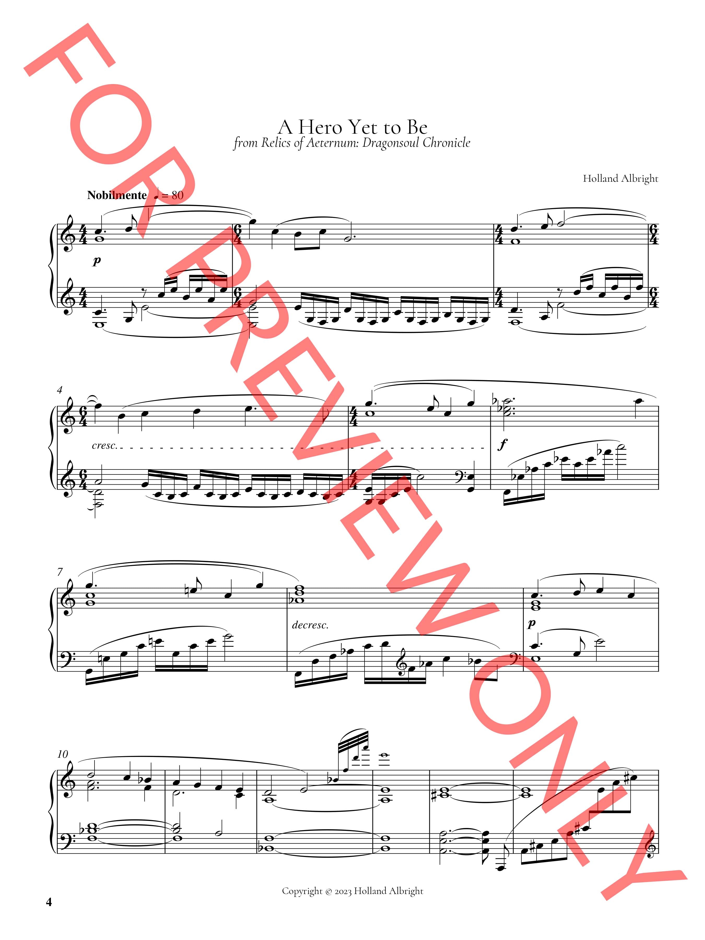 Relics of Aeternum (Piano Collection)
