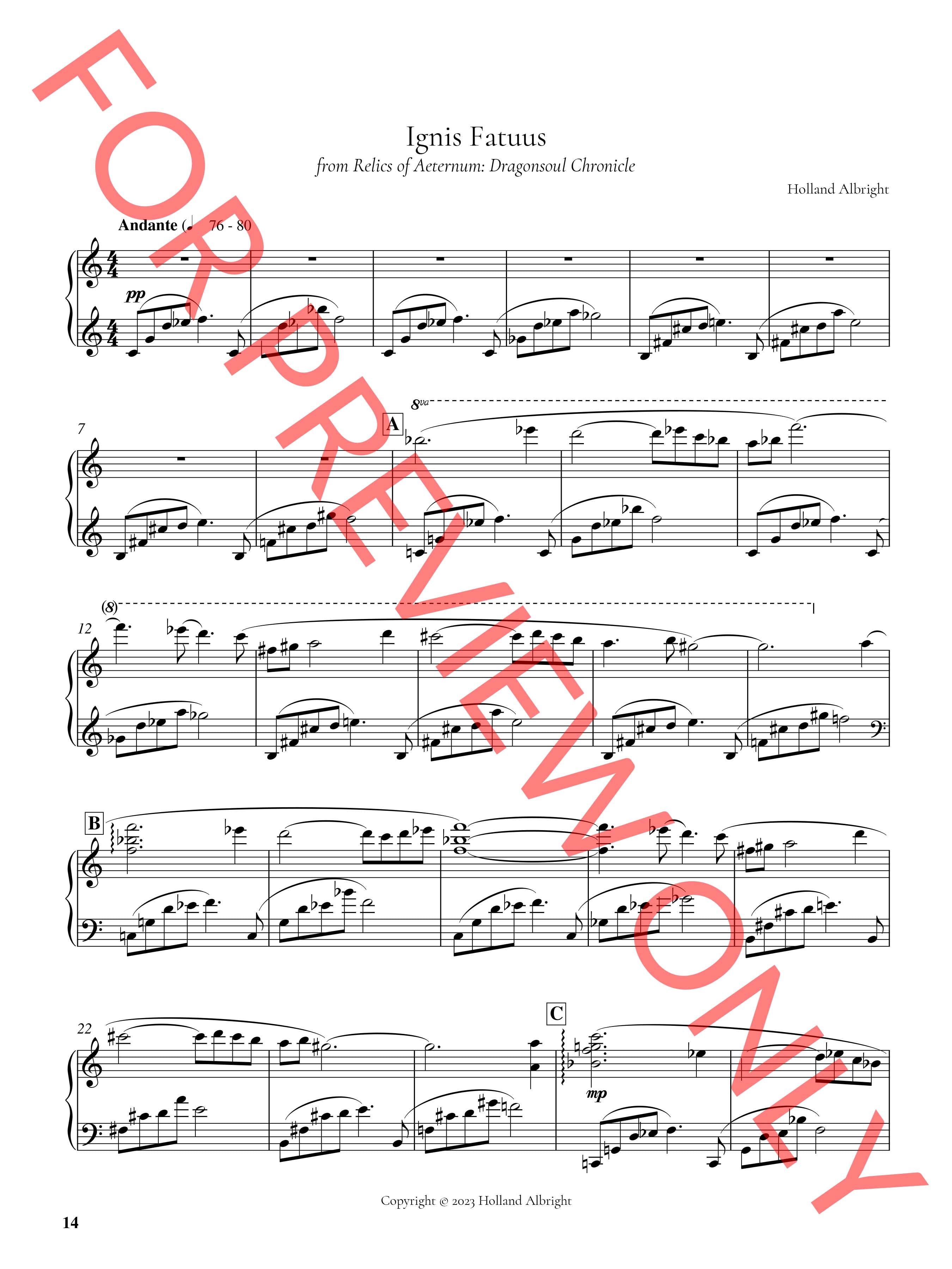 Relics of Aeternum (Piano Collection)