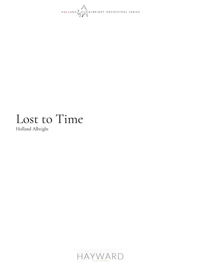 Lost To Time