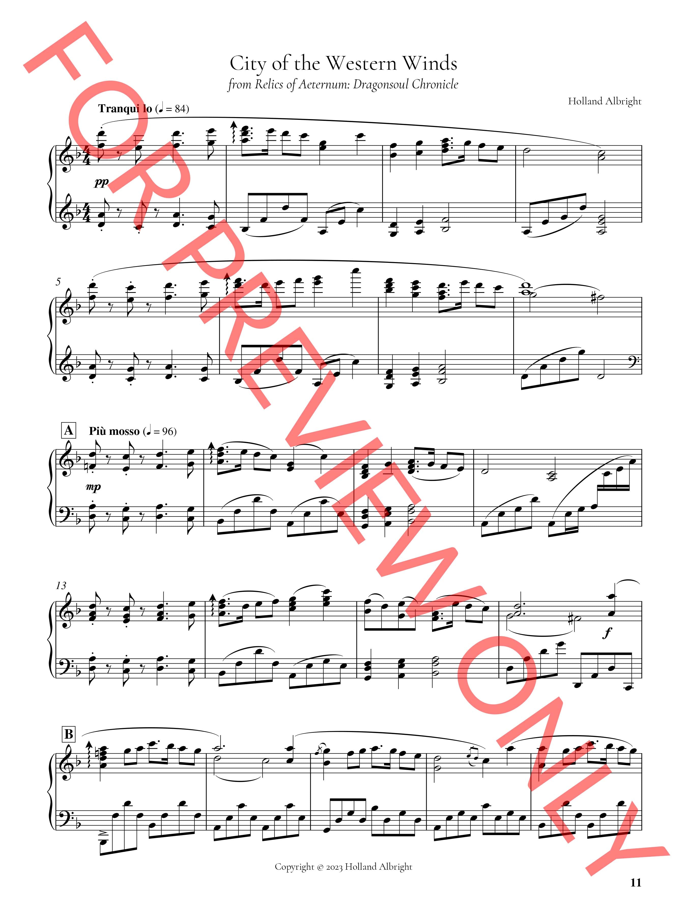 Relics of Aeternum (Piano Collection)