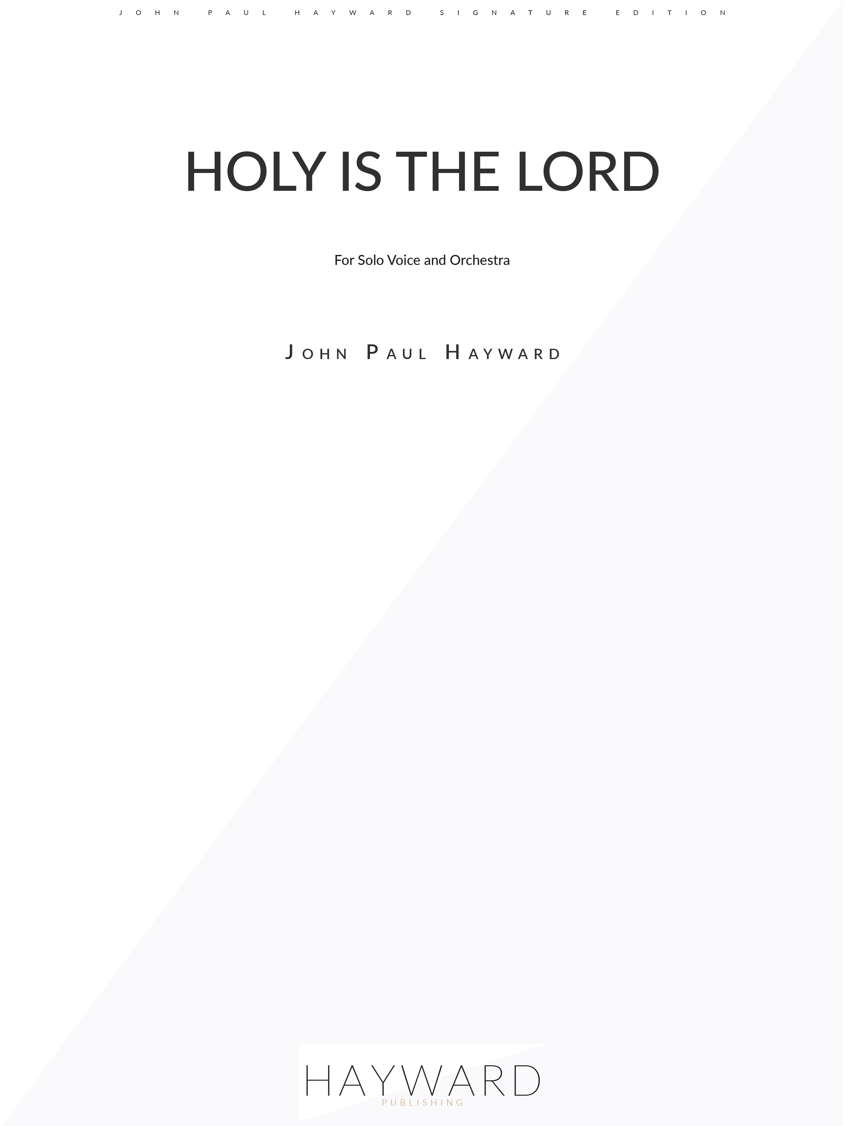 Holy is the Lord