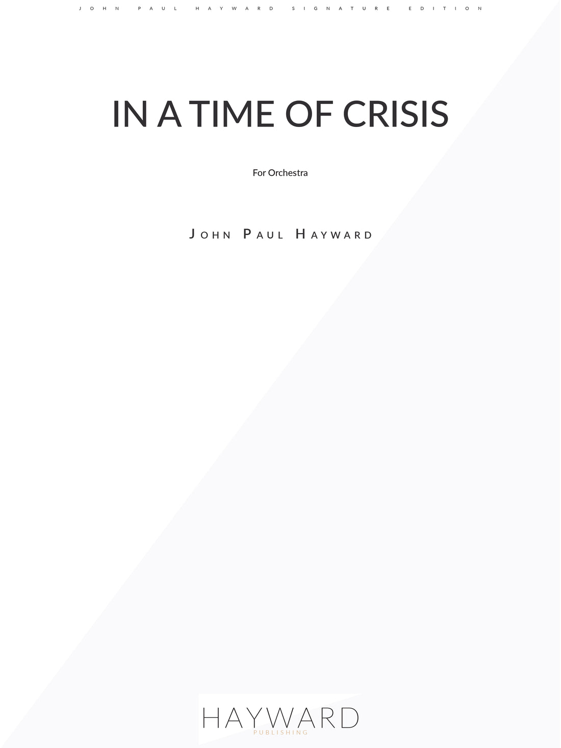 In A Time Of Crisis